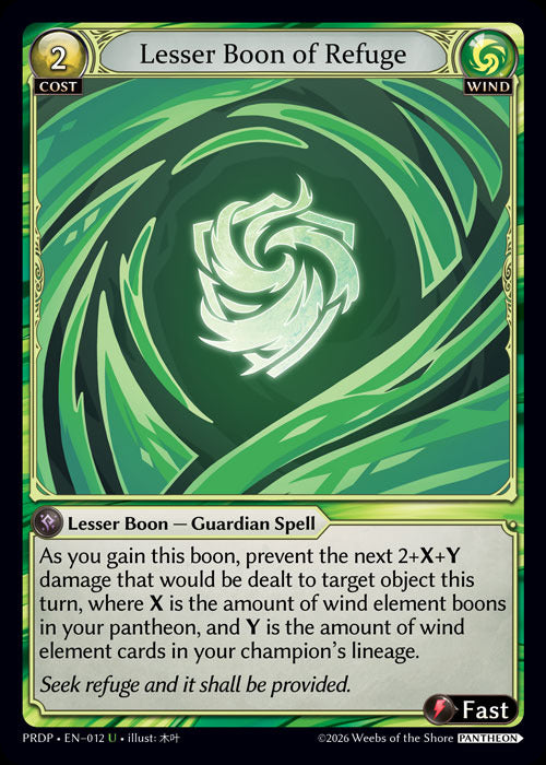 Lesser Boon of Refuge (12) [.asphodel/paradise: Pantheon]