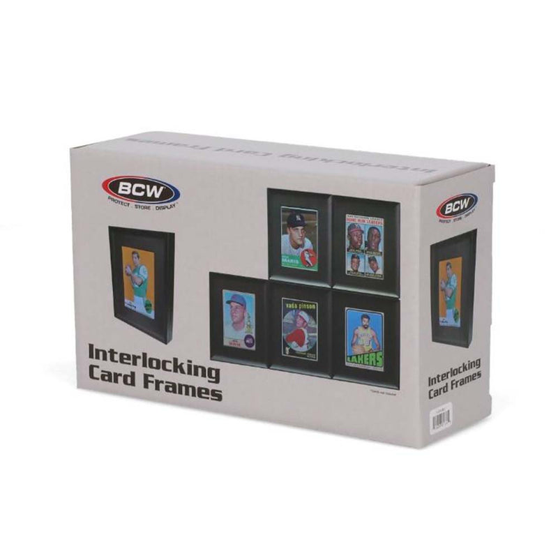 BCW Interlocking Card Frame – Standard – Black 6ct