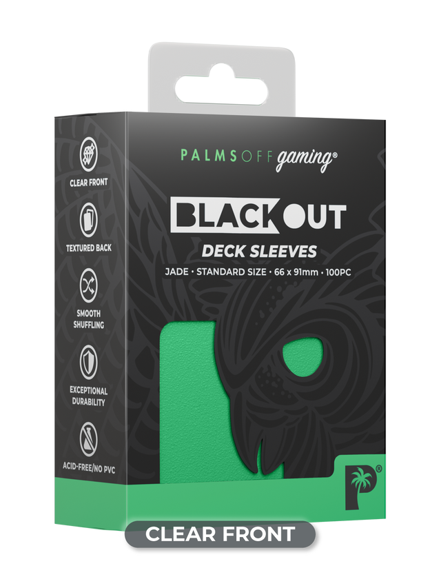 Palms Off - Black Out Deck Sleeves (Standard size)