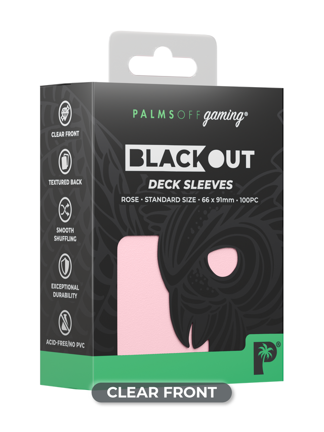 Palms Off - Black Out Deck Sleeves (Standard size)