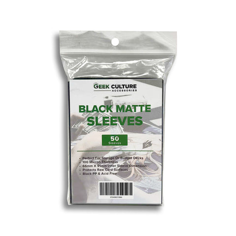 Geek Culture – Black Matte Sleeves (50ct)