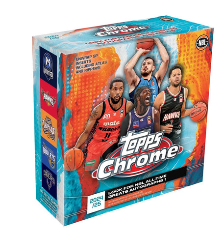 Topps Chrome NBL 2024/2025 Basketball Trading Cards - Mega Pack-booster pack