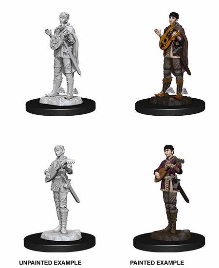 D&D Miniatures (Unpainted) - Player Characters (Bards)