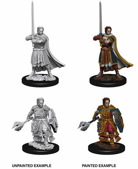 D&D Miniatures (Unpainted) - Player Characters (Clerics)