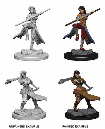 D&D Miniatures (Unpainted) - Player Characters (Monks)