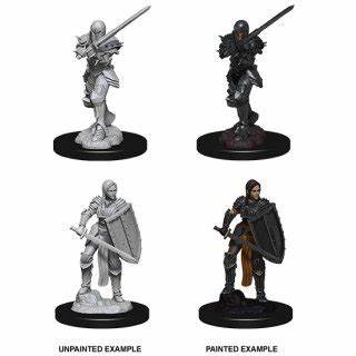 D&D Miniatures (Unpainted) - Player Characters (Fighters)