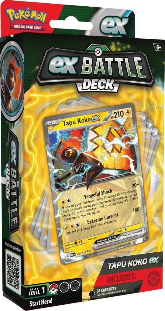 PKM EX Battle Decks - Tapu Koko ex & Iron Leaves ex