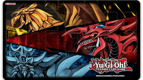 Konami Playmat - Slifer, Obelisk, & Ra