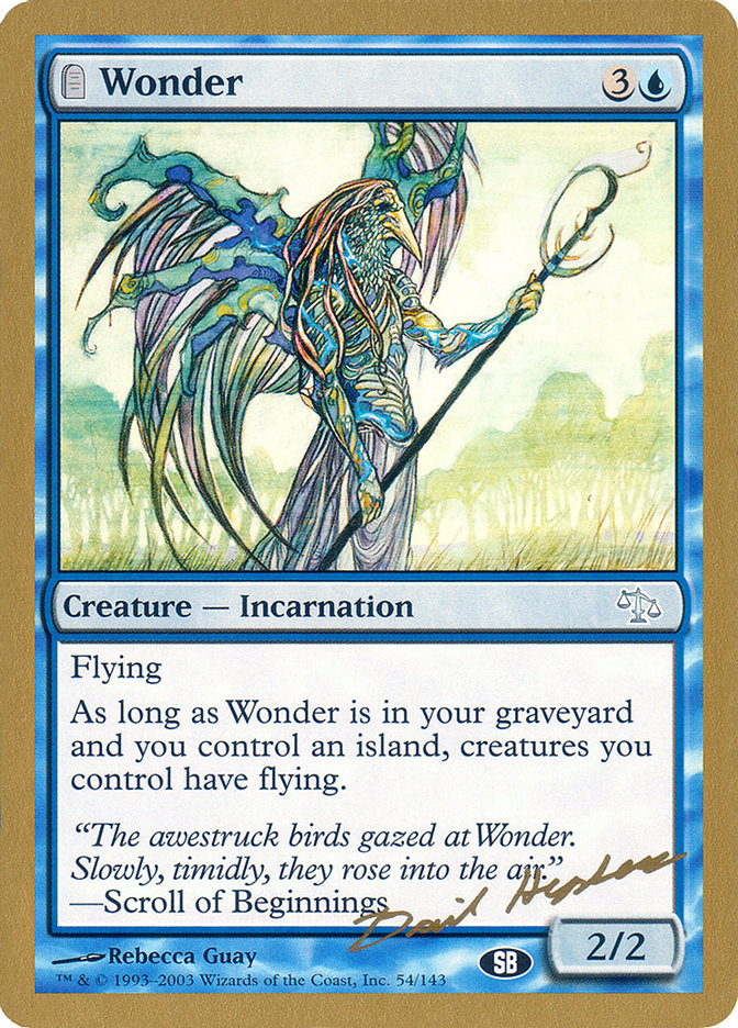 Wonder (Dave Humpherys) (SB) [World Championship Decks 2003]