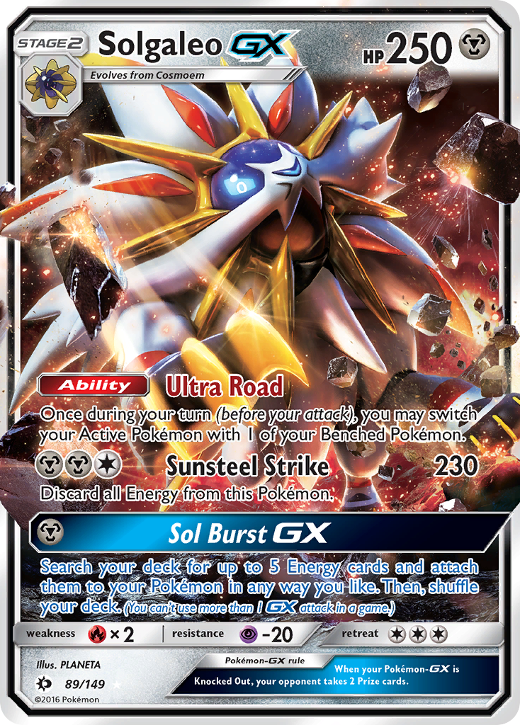 sun and moon base set rare cards & Booster Case | 6x Sun & Moon Base Set Booster Boxes | Factory Sealed Base Set Type Solgaleo GX (89/149) [Sun &
