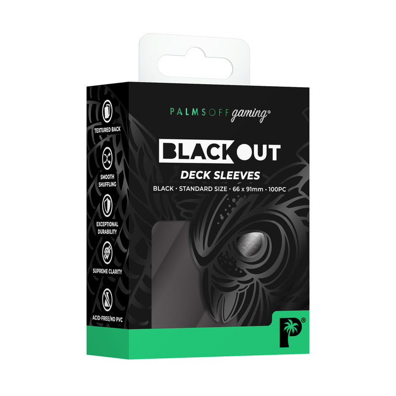 Palms Off - Black Out Deck Sleeves (Standard size)