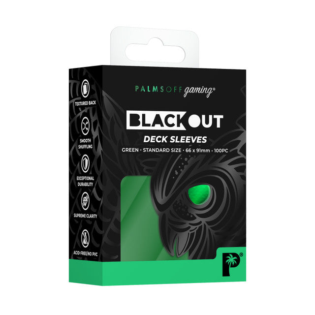 Palms Off - Black Out Deck Sleeves (Standard size)