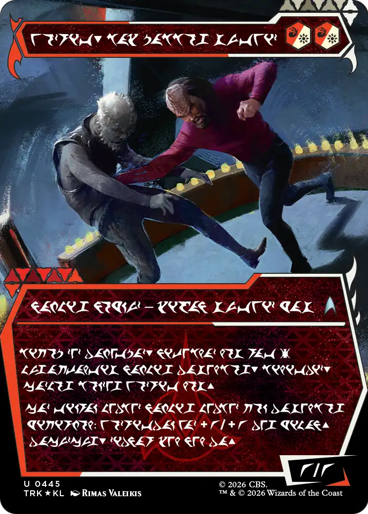 Worf, Honor-Bound Warrior (Showcase) (0445) (Klingon) [Star Trek]