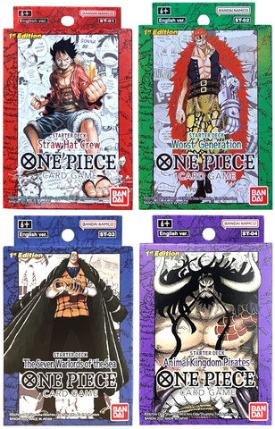 One Piece TCG - Starter Deck 01-04 (Super Pre-Release Version) *LIMIT 1 OF EACH DECKS*