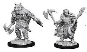 D&D Miniatures (Unpainted) - Player Characters (Barbarians)