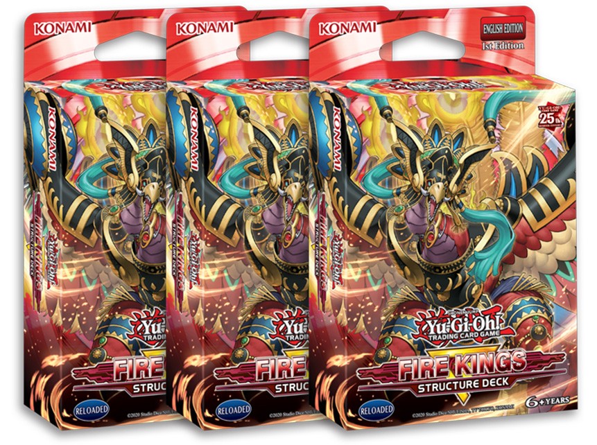 YGO Structure Deck - 3x Fire Kings (1st edition) YGO Structure Deck - 3x Fire Kings (1st edition)