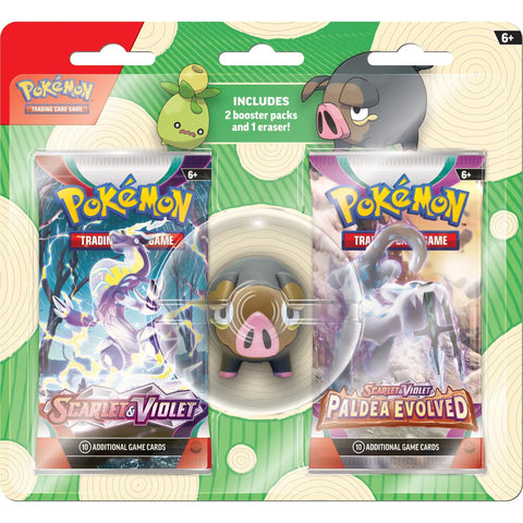 PKM Back-To-School Eraser Blister (+2 Booster Packs)