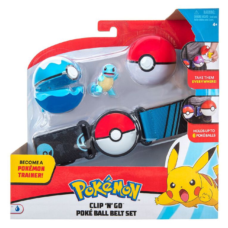 Pokemon Clip 'N' Go Poke Ball Belt Set (2x Balls, Belt, Figure)