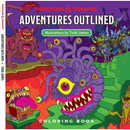 D&D Adventures Outlined 5th Edition Coloring Book
